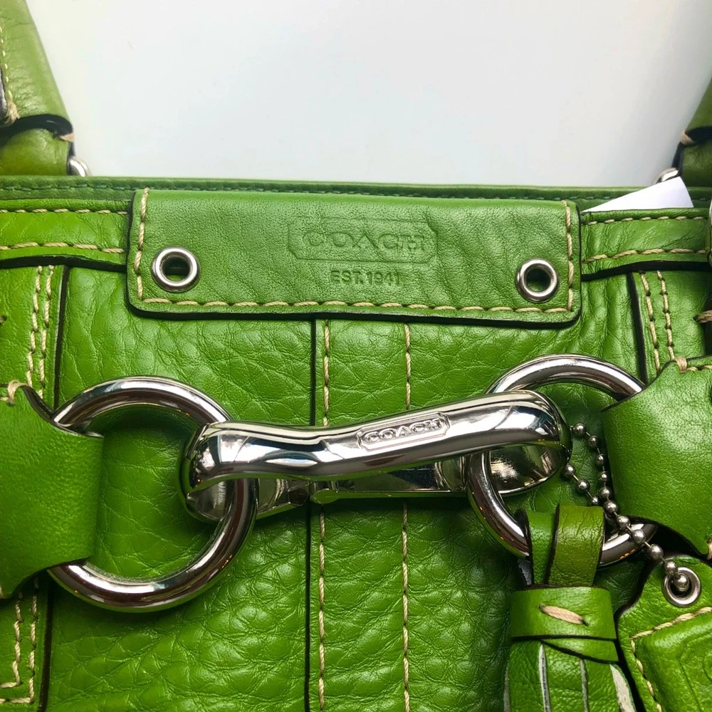 Vintage EUC Green Coach Satchel! - Picture 4 of 6
